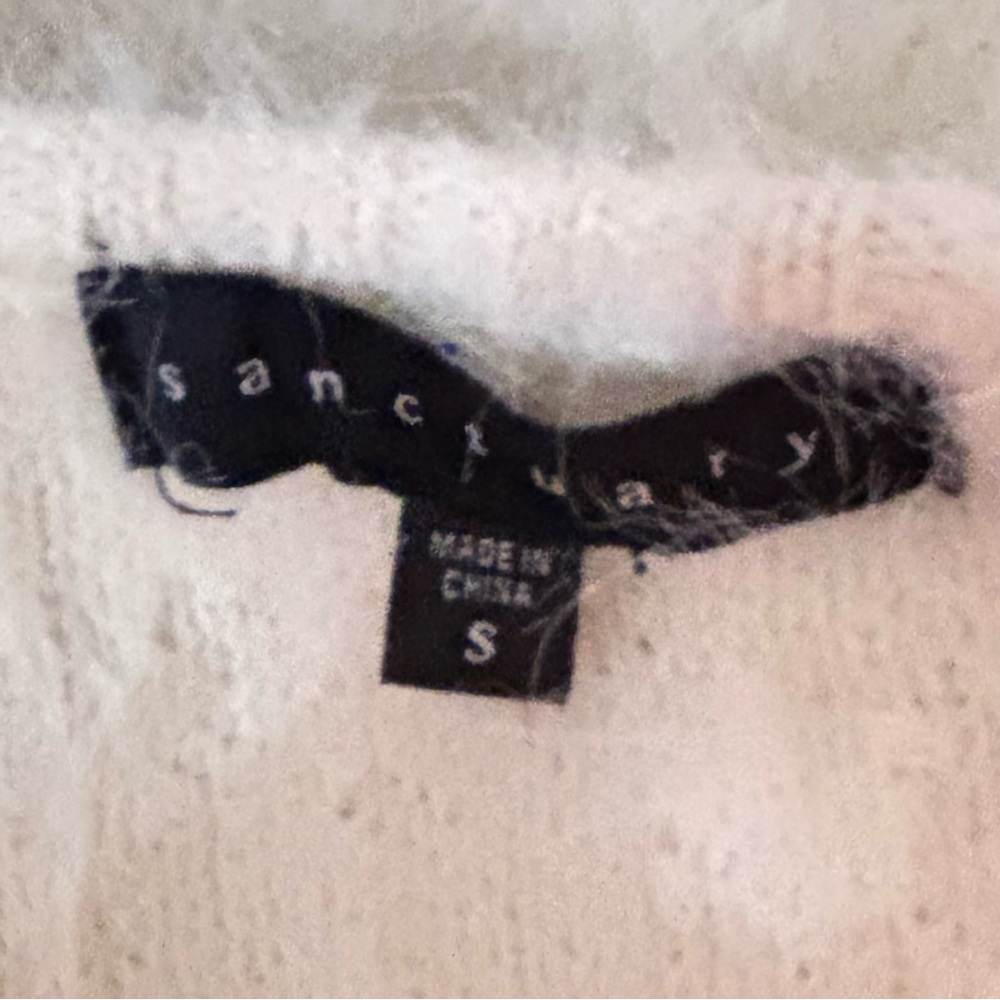 Sanctuary duster cardigan sweater.  Cream /Winter white.  Small. Pockets - Picture 6 of 6